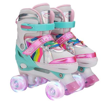 Pretty PU full flash children's skates | Roller skate manufacturers